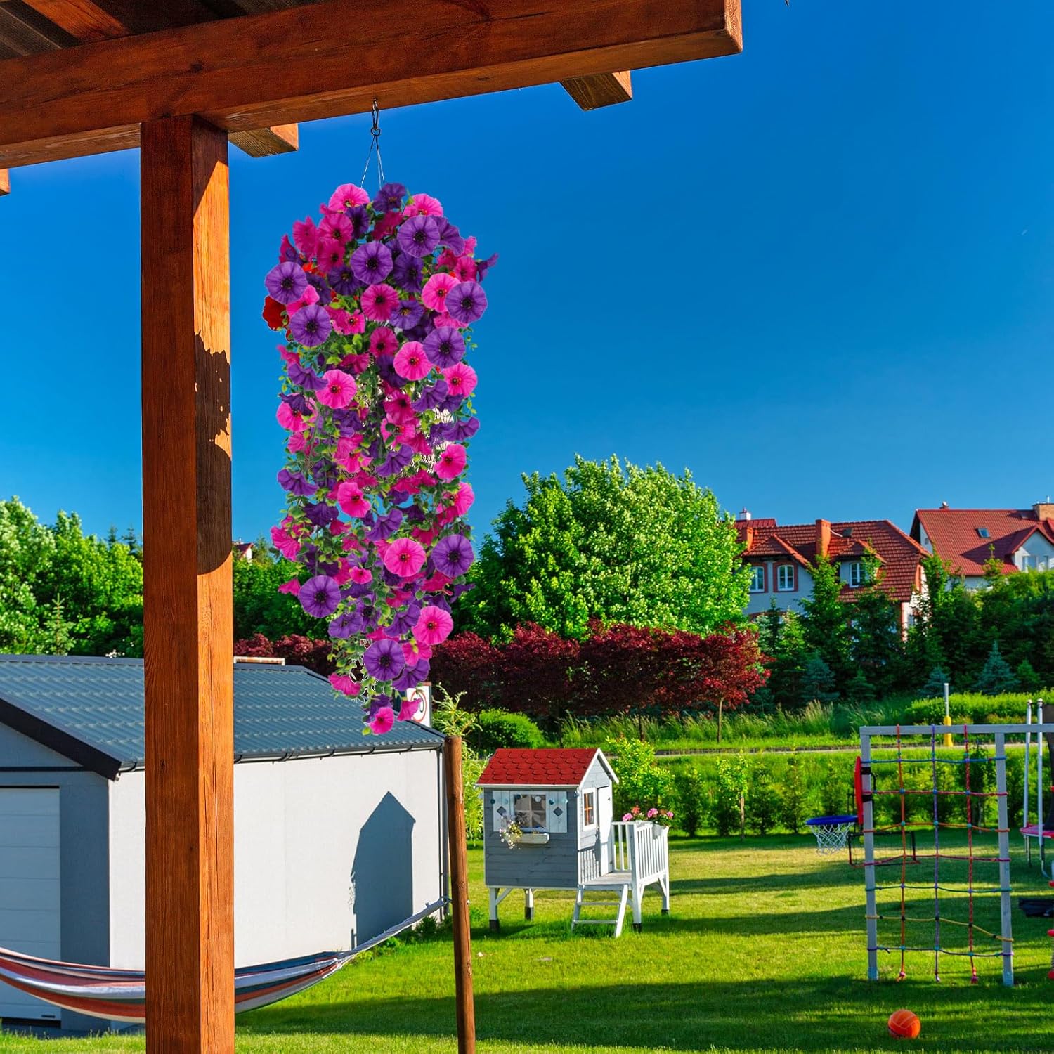 🌺UV Resistant Hanging Artificial Morning Glory Vine