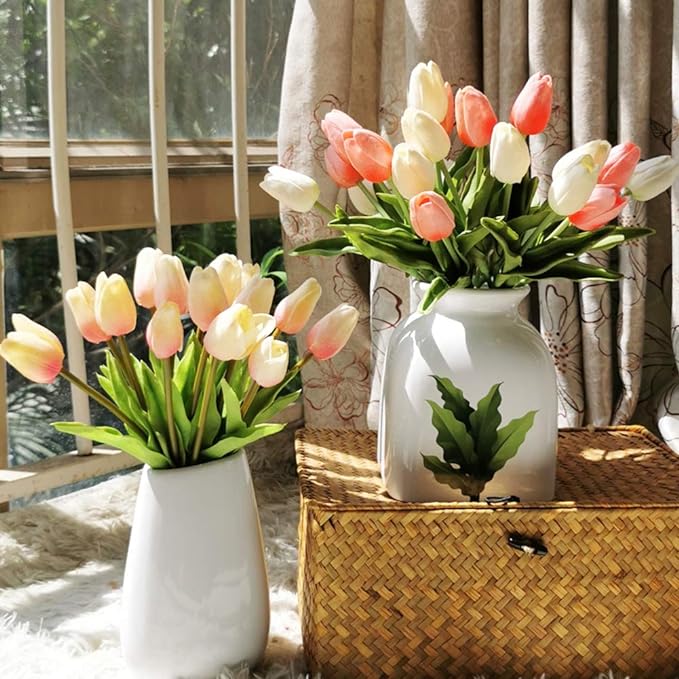 💥-UV Resistant Lifelike Artificial Tulips Flowers💐